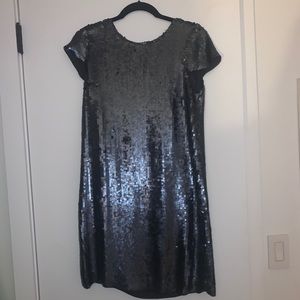 Theory Maryanka Sequin Cap Sleeve Shift Dress